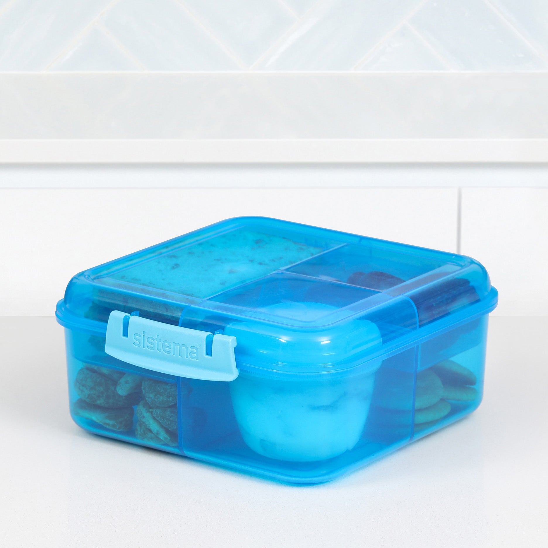 Bento madkasse 1,25 L blue